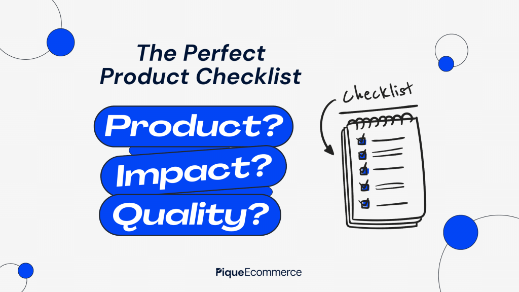 The Perfect Product Checklist
