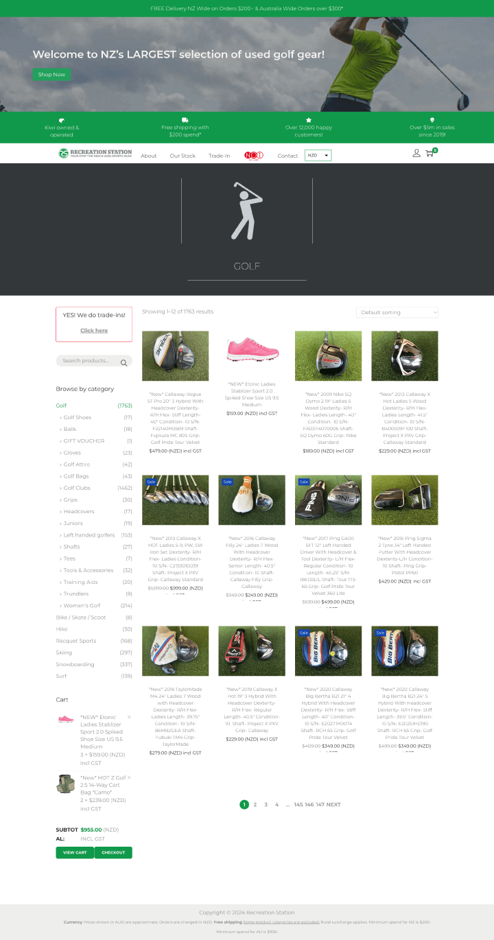 Collection Page Before